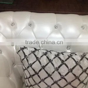 2015 Newest White Genuine Leather Sofa Designs for Living Room Furniture SF065 thumbnail-4