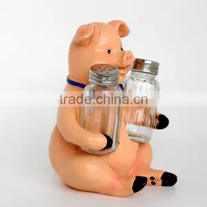 Bar Hotel Table Decor Resin Peppa Pig Sculpture thumbnail-4