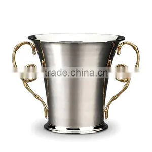 Nickle Plated Brass Handles Wine Buckets thumbnail-1