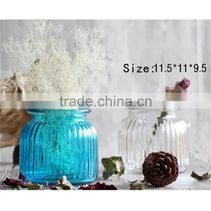 Clear Glass Vase Lanterns for Wedding Centerpieces thumbnail-5