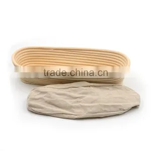 Oblong Banneton Bread Basket, Proofing Rattan Basket thumbnail-2
