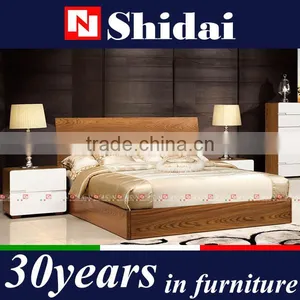 Double Bed Teak Wood Bedroom Set B-813 thumbnail-1