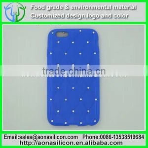 Rhinestone Silicone Mobile Phone Case thumbnail-1