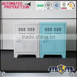 Single Door Steel Cupboard Price Metal Bedside Cabinet thumbnail-1