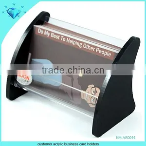 2015 Hot Sale Black Acrylic Business Card Holder thumbnail-1