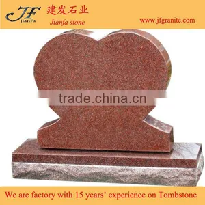 Simple Design Unique India Red Granite Headstone thumbnail-1