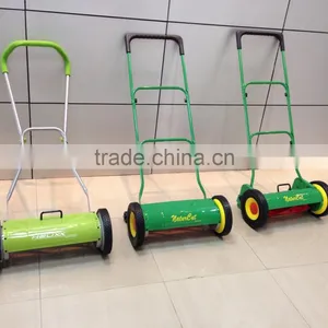 16"Alu Stand Hand Push Reel Lawn Mower With Grass Box thumbnail-3