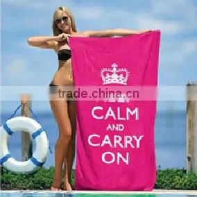 Promotion Custom Printed Micro Fiber Beach Towel thumbnail-1