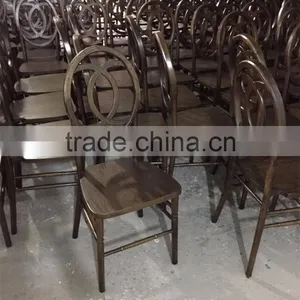 Stacking Wood Dining Channel Chair Pary Chair thumbnail-6