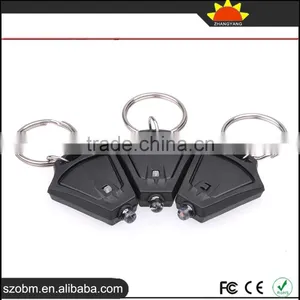 2016 Cheap Mini Portable Rhombus Plastic Custom 395-400nm LED Keychain - UV Light For Money Detector thumbnail-1