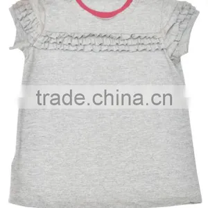 Organic Girls Basic Frill Top thumbnail-1