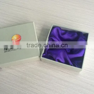Custom White Delicate Jewelry Hardcover Gift Custom Box for Bracelet Satin Inside thumbnail-2