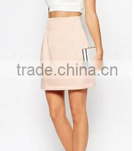 High Waist Pleat Structured Lantern Thick Skirt thumbnail-1