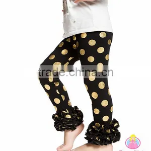 New Design Wholesale Cotton Ruffle Icing Pants for Baby Girls thumbnail-5
