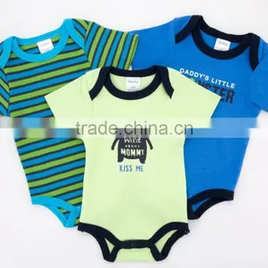 2017 Wholesale Newborn Clothes Sleeveless 100% Cotton Baby Rompers Summer thumbnail-3