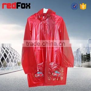 Fashion Lovely Kids Clear Pvc Rain Coat thumbnail-1