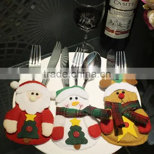 Hot Selling Knife And Fork Bag Christmas Decorations Knife And Fork Bag Christmas Cutlery Holder thumbnail-1