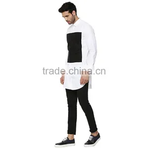 2016 Cotton Long Sleeve Thick Black Mens Shirts Latest Shirts Pattern for Men thumbnail-3