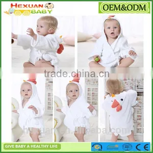 Hooded Animal Bathrobe Cartoon Baby Towel Character 04 thumbnail-5
