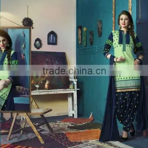 Cotton Patiala Suits thumbnail-4