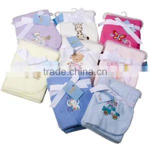 Baby Fleece Blanket/polar Fleece Baby Blankets/embroidered Fleece Blanket thumbnail-1
