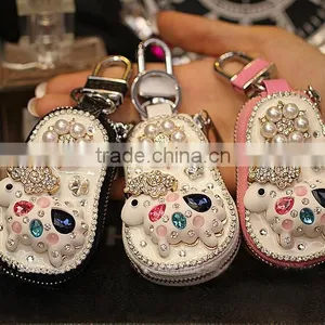 2017 Early Spring Fashion Rabbit Fur Ball Pony Key Bag/keychain/woman thumbnail-2