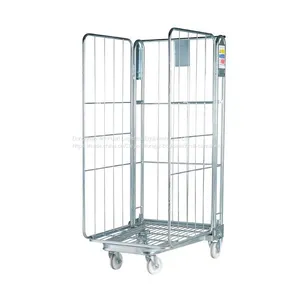 3 Sided Folding Transport Roll Container / Wire Roll Cage thumbnail-1