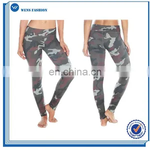 Polyester&Spandex Compression Camo Print Legging Fitness Yoga Pants thumbnail-1
