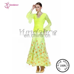 AB031 Pretty Yellow Dance Full Skirt thumbnail-2