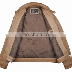 2015 Lastest Fashion High Quality Cheap Leather Jacket China thumbnail-2