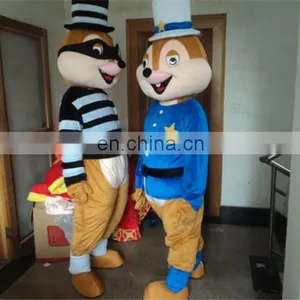 2016 Cute Long Plush Squirrels Two Color Mascot Costume thumbnail-2