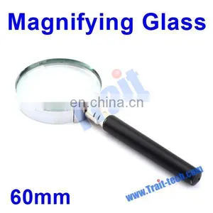 Portable Handheld Stainless Steel 60mm Mini Magnifying Glass Paypal Accept thumbnail-1