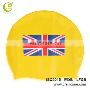 Customized Logo 100% Silicone Swimming Cap With Adult and Kid Size thumbnail-6