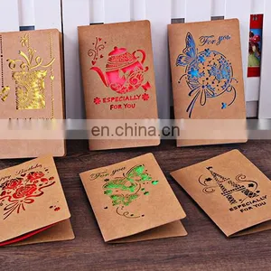 New Design Happy Birthday Handmade Greeting Card With Rose Flower Birthday Greeting Card thumbnail-2