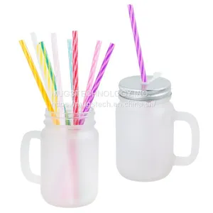 12oz Sublimation Coated Mason Jar-Frosted thumbnail-1