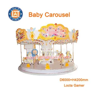 Zhongshan Amusement Theme Park Equipment Merry go Round 12 Seat Baby Carousel Good Price Hot Sale Earn Money, Amusement thumbnail-1