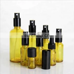 Pharmaceutical Industrial Use Amber Essential Oil Glass Bottle With Aluminum Pump thumbnail-2