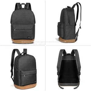 Advocator 14 Inch Laptop Backpack Students Solid Color Portable Chic Casual Classical Well-Padded School Bookbags Knapsacks Rucksacks Shoulders Bags thumbnail-2