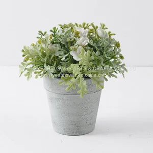 Mini Plastic Artificial Flowers Wild Potted Plan thumbnail-2