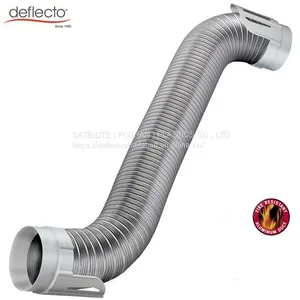 Easy Connection Dryer Vent Duct White Plastic Dryer to Vent Hook up Kits for Gas Electric Dryer thumbnail-1
