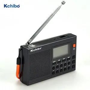 FM AM SW 10 Band MP3 Player Rechargeable Radio With Digital Alarm Clock Support USB , TF Card thumbnail-1