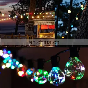 Outdoor Decoration Lights G40 LED Copper Wire Bulb LED String Light 25ft-US Plug thumbnail-6