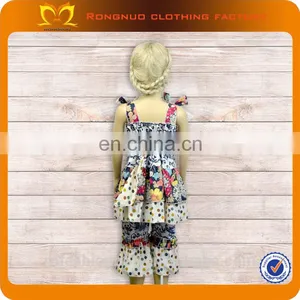 Latest Fashion Summer Dresses Pants 3 Pcs/set 2019 Baby Persnickety Remake Pajamas China Posh Boutique Clothing Manufacturers thumbnail-3