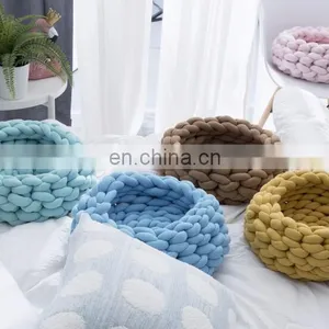 Cotton Tube Braid Yarn Hand Knitting Pet Blankets Machine Washable thumbnail-6