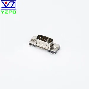 Cheap Mini Connectors 9Male Right Angle Multimedia Connector Assembly Customized Riveted in Black and Gold thumbnail-5
