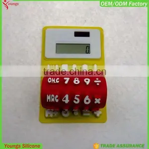2016 Hot Sale 8 Digits Silicone Solar Powered Calculator thumbnail-1