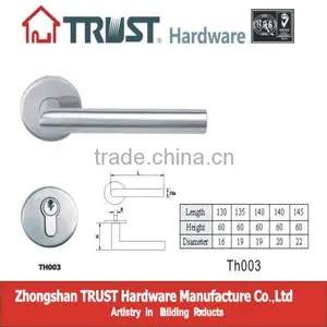 TH003:Stainless Steel Lever Handle With Escutcheon thumbnail-1