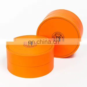 Round Big Size Paper Tube Flat Edge Luxury Gift Tube Packaging With Print thumbnail-1