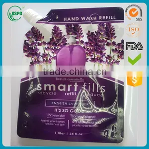 High Quality Printing Shampoo Detergent Spout Pouch Packaging Bag thumbnail-2