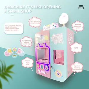 2021 New Arrival New Design Automatic Cotton Floss Candy Machine Factory Direct for Sell Earn Money Machine Vending Machine thumbnail-5
